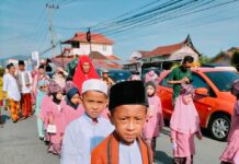 Ribuan Anak TK Se Kota Payakumbuh Ikuti Pawai Penutupan Porseni